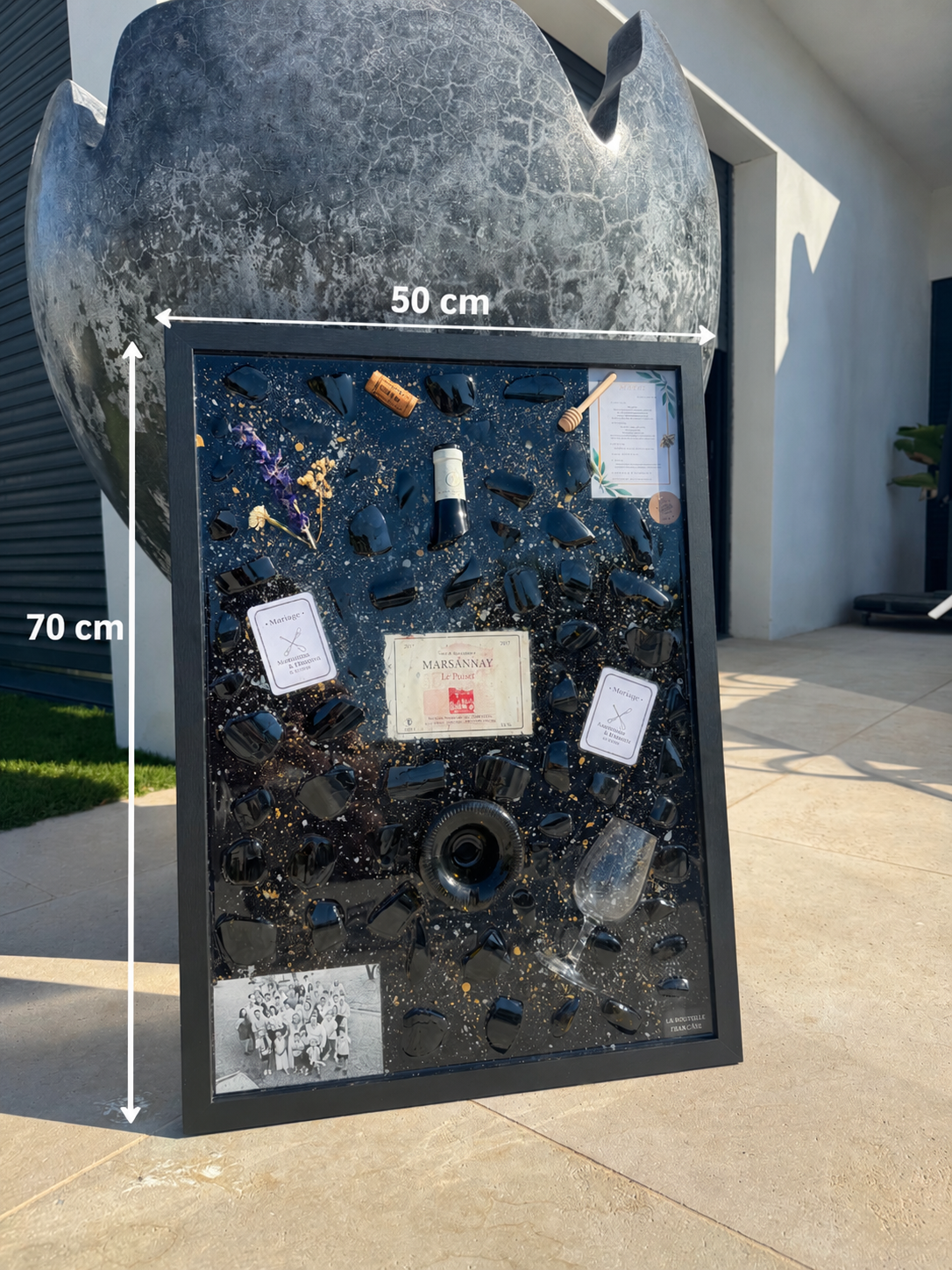Votre bouteille en tableau