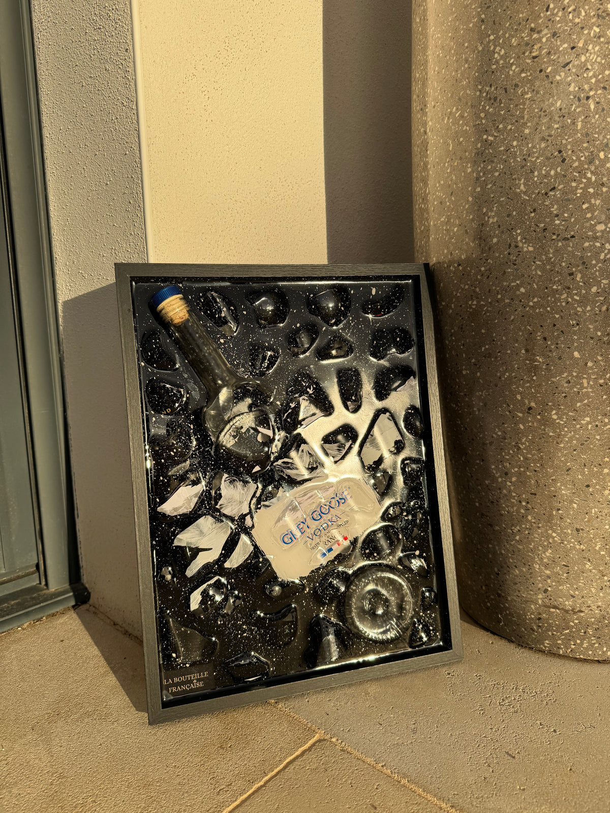 Tableau Grey Goose vodka, idée cadeau spiritueux