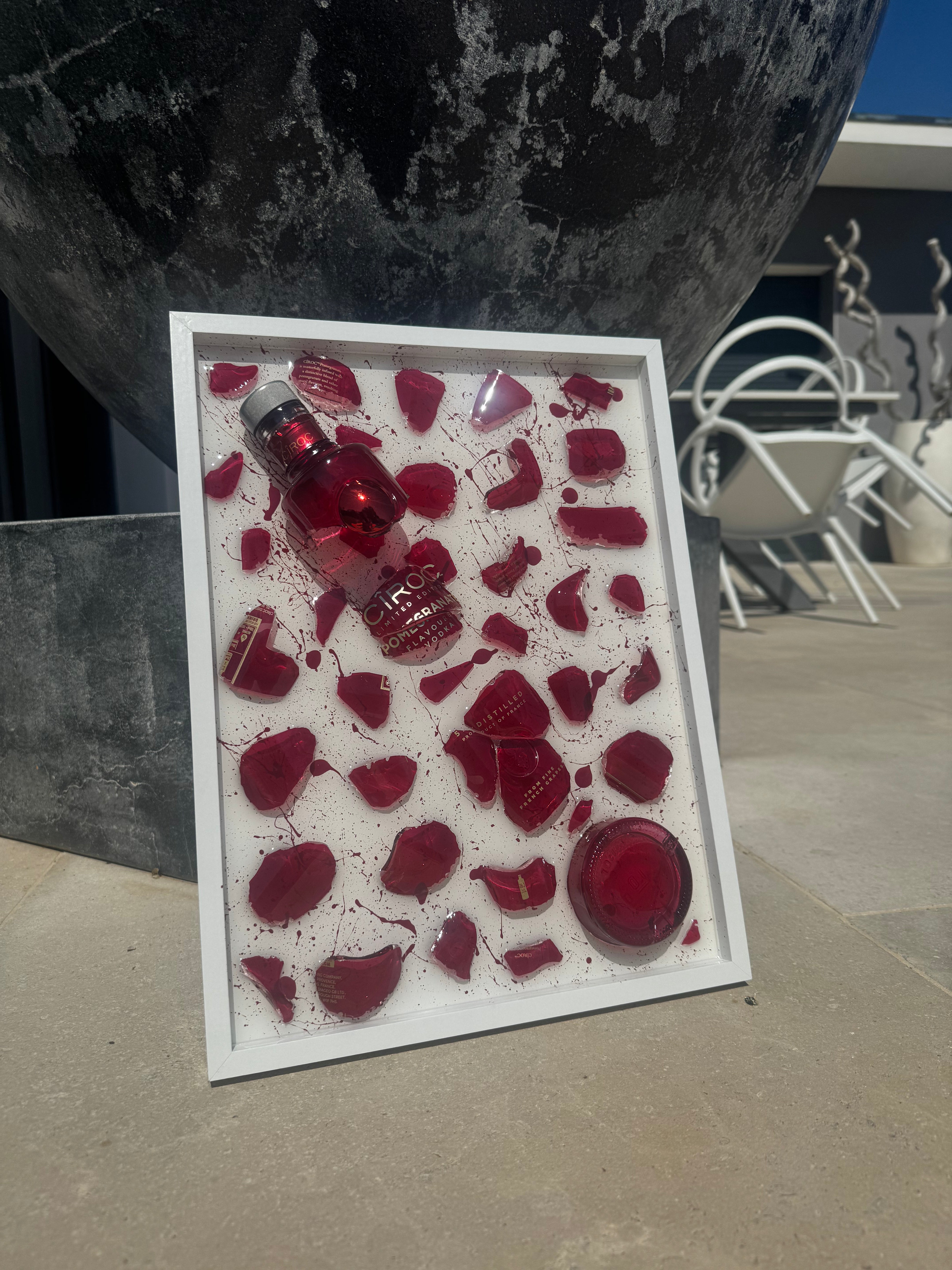 Tableau Bouteille Cassée Ciroc Pomegranate – Édition Limitée 1 Exemplaire