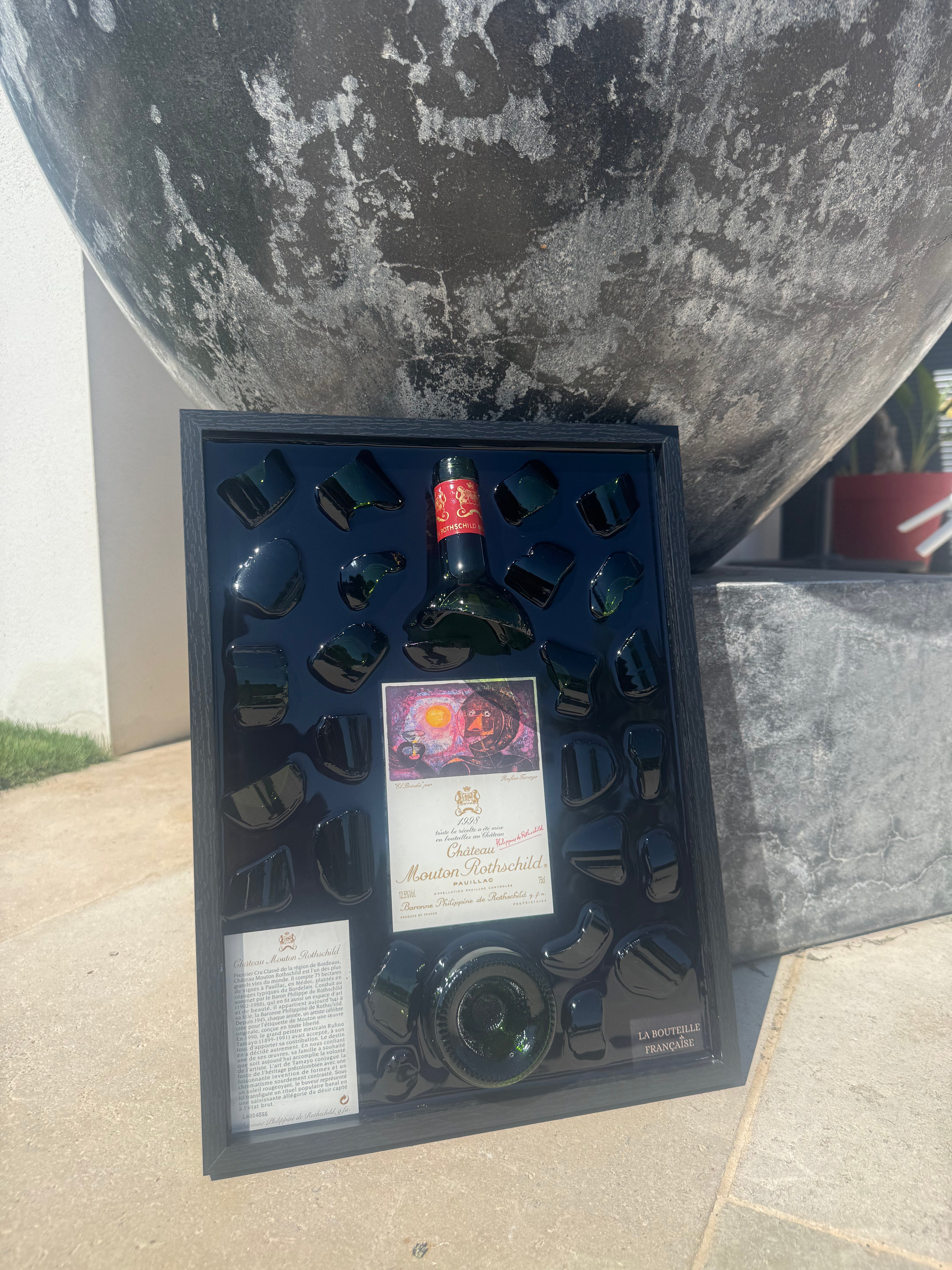 Tableau Bouteille Château Mouton Rothschild 1998 – 1er Grand Cru Classé