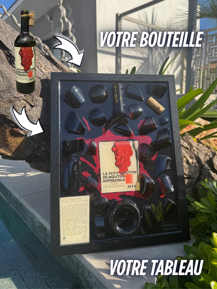 Votre bouteille en tableau